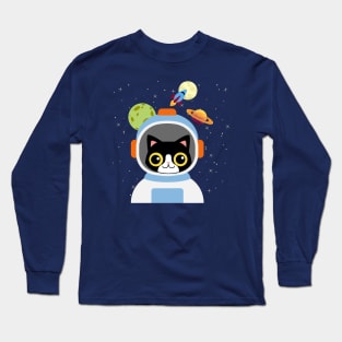 Happy Catstronaut Long Sleeve T-Shirt